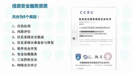 三分钟搞懂CCRC信息安全服务资质